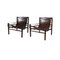Buffalo Leather Safari Armchairs in the style of Arne Norell, 1970s, Set of 2 5
