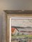 Brisa costera, pintura al óleo, años 50, enmarcado, Imagen 5