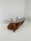 Tavolino sirena in legno con ripiano in vetro, Immagine 6