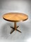 Table de Salle à Manger Ronde Mid-Century en Bois et Laiton dans le style Gio Ponti Style, Italie, 1950s 3