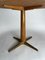 Mesa de comedor Mid-Century redonda de madera y latón al estilo de Gio Ponti, Italia, años 50, Imagen 6