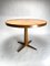 Runder Mid-Century Esstisch aus Holz & Messing im Stil von Gio Ponti, Italien, 1950er 2