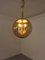 Large Smoked Glass & Brass Ceiling Lamp from Limburg, 1960s, Image 2