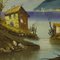 Vue sur le Lac, Italie, 1980, Huile sur Toile 7