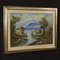 Vue sur le Lac, Italie, 1980, Huile sur Toile 11