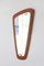 Scandinavian Teak Rear View Mirror, 1960s 4