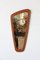 Scandinavian Teak Rear View Mirror, 1960s 3