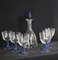 Art Nouveau Style Wine Glasses and Decanter, 1965, Set of 7, Image 4