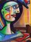 Cubist Portrait, Late 20th Century, Painting, Framed 6