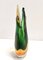 Green and Orange Sommerso Murano Glass Vase attributed to Flavio Poli, Italy, 1950s, Image 6