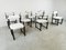 Brutalist Dining Chairs attributed to Emiel Veranneman for Decoene, 1970s, Set of 8 3