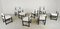 Brutalist Dining Chairs attributed to Emiel Veranneman for Decoene, 1970s, Set of 8, Image 6