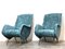 Lounge Chairs attributed to Aldo Morbelli for Isa Bergamo, Italy, 1950s, Set of 2 1