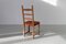 Vintage Brutalist Danish Ladder Back Oak Dining Chair by Henning Kjærnulf, 1960s 5