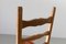 Vintage Brutalist Danish Ladder Back Oak Dining Chair by Henning Kjærnulf, 1960s 10