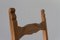 Vintage Brutalist Danish Ladder Back Oak Dining Chair by Henning Kjærnulf, 1960s 7