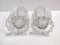 Transparent Bullicante Murano Glass Vases attributed to Ercole Barovier, 1930s, Set of 2 4