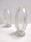 Transparent Bullicante Murano Glass Vases attributed to Ercole Barovier, 1930s, Set of 2 3