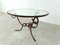 Wrought Iron Coffee Table attributed to René Drouet, 1940s 4