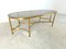 Tavolino da caffè neoclassico in metallo dorato nello stile di Maison Jansen, anni '60, Immagine 2