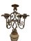 Gothic Style Candelabra in Wrought Iron with Ceramic Base, Germany 12