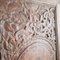Panel de puerta balinés antiguo de teca con tallado floral, Imagen 9