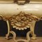 Mesa holandesa lacada y dorada con tablero de mármol, años 50, Imagen 8
