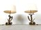 Bronze Flower Table Lamps, 1970s, Set of 2 9