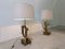 Bronze Flower Table Lamps, 1970s, Set of 2, Image 4