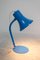 Lámpara de mesa vintage pequeña en azul, años 60, Imagen 2