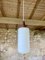 Scandinavian Opaline and Teak Pendant Lamp, 1960s, Image 2