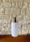 Lámpara colgante escandinava de teca y opalino, años 60, Imagen 16