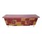 Credenza with 4 Doors in Bordeaux Red Glass and Mirror 2