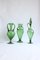 Amphora Shaped Vases in Empoli Glass, Italy, 1940s, Set of 3 4