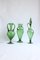 Amphora Shaped Vases in Empoli Glass, Italy, 1940s, Set of 3, Image 4