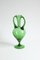 Amphora Shaped Vases in Empoli Glass, Italy, 1940s, Set of 3, Image 14