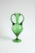 Amphora Shaped Vases in Empoli Glass, Italy, 1940s, Set of 3, Image 12