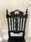 Victorian Carved Ebonised Oak Side Chairs, 1860s, Set of 2, Image 12