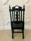Victorian Carved Ebonised Oak Side Chairs, 1860s, Set of 2 11