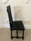 Victorian Carved Ebonised Oak Side Chairs, 1860s, Set of 2, Image 10