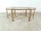 Neoclassical Gilt Metal Coffee Table Set in the style of Maison Jansen, 1960s, Set of 3 1