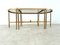 Neoclassical Gilt Metal Coffee Table Set in the style of Maison Jansen, 1960s, Set of 3 8