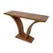Art Deco Style Console Table in Walnut, 1980s, Image 5