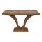 Art Deco Style Console Table in Walnut, 1980s, Image 1
