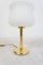 Tulip Glass-Shaped Table Lamp with Copper Parts , 1950s, Image 4