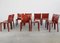 Cab 412 Stühle aus Stahl & Leder von Mario Bellini für Cassina, 1990er, 10 . Set 3