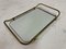 Vintage Italian Brass Tray with Mirrored Glass, 1970s 2