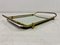 Vintage Italian Brass Tray with Mirrored Glass, 1970s, Image 3