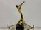 Brass Sculpture of Musician on Marble Base, 1980s 4