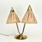 Space Age Tischlampe aus Messing, 1950er 5